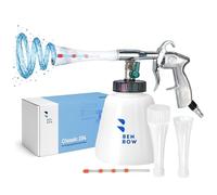 BenBow Classic Compressed Air Cleaning Gun - whirlwind effect for efficient dirt removal in car interiors - with 1-liter container, plastic nozzle, and brush nozzle