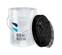 BENBOW Professional Set Washing Bucket with Lid and Dirt Strainer - 20 Litres Transparent - Durable and Versatile, Perfect for Car Wash