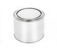 BenBow Tinplate can 16.91 fl oz (500 ml) with press-in lid - airtight, opaque, empty, round - storage/candle container - 8 pieces