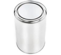 BenBow Tinplate can 34 oz (1 L) with press-in lid - airtight, opaque, empty, round - storage/candle container - 4 pieces