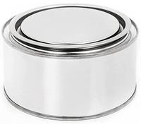 BenBow Tinplate can 8.45 fl oz (250 ml) with press-in lid - airtight, opaque, empty, round - storage/candle container - 4 pieces