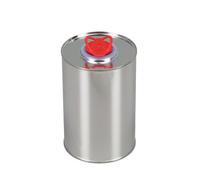 BenBow Tinplate Can with Funnel Cap 1L Tinplate Container, Metal Tin, Empty Metal Can for Oils, Paints, Varnishes, Cleaning fluids, Fuel additives - Storage container