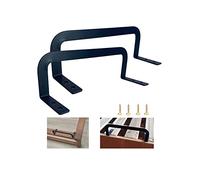 Benbuoo 3.5'' Black 2pcs Mattress Slide Stopper Retainer Bar Stop Bed From Sliding Moving Non Slip Pad Metal Holder in Place Gripper 2PCS