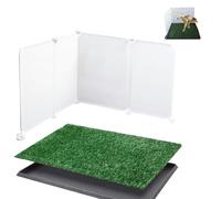 Bencacawinstyle Dog Pee Wall,Fit for Most Dog Grass Pee Pad, Prevent Peeing Off The Side of Pad, Easy to Clean.（Excluding Grass pad and Tray）
