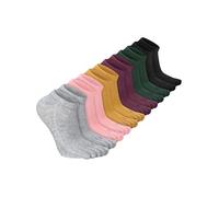 Bencailor 6/12/32Pairs Women Toe Socks Five Toe Cotton Socks Ankle Sock with Toes Separated for Women Men Athletic Running(6 Pairs,Multicolor,5-9)