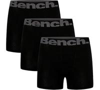 Bench 3 Pack Mens Designer Black Boxers Underwear Under pants Trunks Gift Box Black M
