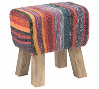 Bench 40 x 30 x 45 cm Real Leather Entryway Small Solid Wood Mango Leg vidaXL