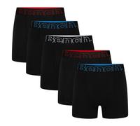 Bench 5 Pack Mens Cotton Boxers Underwear - Brento Collection - XXL - Black