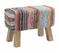 Bench 60 x 30 x 45 cm Real Leather Entryway Indoor Hallway Seater Dining vidaXL