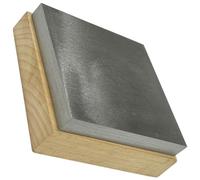 Bench Anvil Wood and Steel 3 x 3 x 1" Dapping Doming Block