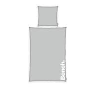 Bench bedding set, Urban Gray, pillowcase approx. 80x80 cm, duvet cover approx. 155x220 cm, with a smooth branded zip, 100% cotton, color: gray/white, item no .: 4412601039