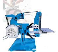 Bench Belt Sander, Variable Speed 50-6500 RPM, 750W/1100W Brushless Motor, Vertical/Horizontal Use, 5 Sanding Belts Included, for Workshop Metal Wood