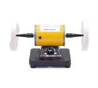 Bench Buffer Polisher, Adjustable Speed, Two-Wheel Polishing Lathe with Dual Cotton Wheels for Jewelry, Metal, Wood, Jade, Knife, Plastic and DIY