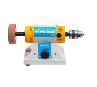 Bench Buffer Polishing Machine with Accessories, Multi-Function Benchtop Polisher Grinder, Jewelry Polisher for Jewelry(Grinding Wheel+Chuck)