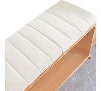 Bench Cushion 120cm/150cm/80cm/90cm X 40cm/30cm, Indoor Window Seat Cushion, Bench Seat Cushion With Zipper, Rectangle Bench Seat Pad for Bay Windows, Garden Patio,White,100x50x4cm