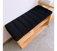 Bench Cushion 120x40 130x40 140x40 Window Seat Cushion Indoor, With Non-Slip Bottom, Anti-Cat Scratch Bench Seat Pad for Indoor Furniture, Shoe Bench Rack, Window, Piano,Black,150x55x4cm