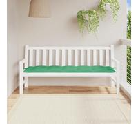 Bench Cushion 180x50x7cm Green Oxford Fabric Water-Repellent Hollow-Fibre Pad.
