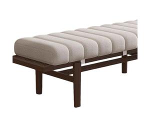 Bench Cushion Indoor Comfort 4.5cm Thick Long Seat Cushion 120/150 /100x40cm 90 X 30cm Rectangle Bench Seat Pad with Non-slip Backing, For Bay Window Entryway Chair,Beige,30x110cm