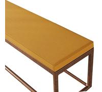 Bench Cushion Indoor Seat Pad 90/100/120/150/160 Cm Furniture, High Density Memory Foam, Linen Washable, Non-Slip For Shoe Rack, Window, Piano, Dining(Yellow,90x30x5cm)