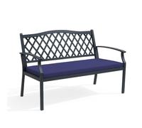 Bench Cushion Pad Outdoor Garden Furniture 2 Seater 120x33x5cm High Density Thick Seat Foam - Water-Resistant for Window Patio Kitchen Rattan Sofa Swing Dining Room (Purple, 120x33x5 cm)