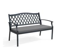Bench Cushion Pad Outdoor Garden Furniture 2 Seater 120x33x5cm High Density Thick Seat Foam - Water-Resistant for Window Patio Kitchen Rattan Sofa Swing Dining Room (Gray, 120x33x5 cm)