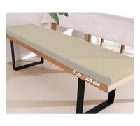 Bench Cushion Patio Seat Cushion Long Outdoor Indoor Foam Chair Pads Padded Swing Mat Home Furniture Replacement Seat Cushion for Garden Bench Swing Chair 2 Seater 3 Seater V(Beige 5cm,140x50 cm 55x20