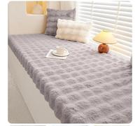 Bench Cushion with Removable Cover, Waterproof & Anti-Cat Scratch Thick 5cm Seat Cushion, 55D Sponge, for Indoor Kitchen Dining Patio Garden Furniture Replacement(B-Light Gray,100x55cm x5cm Thick)