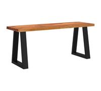 Bench Dining Bench with Live Edge Wooden Bench Chair Solid Wood Acacia vidaXL