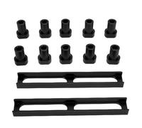 Bench Dog Aluminum Alloy Non Slip Workbench Dog Stop 10Pcs with 2PCS Base 19mm Diameter for Woodworking MFT Tables Durable Precision Positioning Clamp
