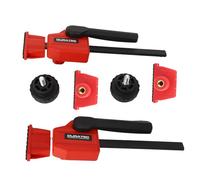 Bench Dog Clamps 2 Pieces Adjustable Desktop Bar Tool for 20mm Workbench Holes Woodworking Clamps with Alloy Steel Rod and Engineering Plastic Body 70KG Clamping Force