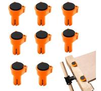 Bench Dog Clamps - 8-Piece Anti-Scratch Beench Cookie Set | Bennch Cokie Dog Hole Claamps, Non-Slip Dogg Holle Clammps for Woodworking, Secure Workbench Holders Cutting, Painting, Milling