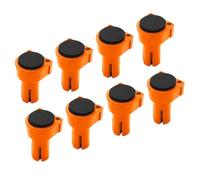 Bench Dogs - 8 Pieces Woodworking Workbench Clamp | 8X Anti-Scratch Pad for T-Track Woodworking Table | 20mm/19m Anti-Slip Dog Hole Planing Stop Bench Dogs with Grommet Benches Brake Inserts