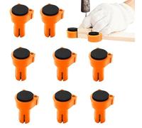 Bench Dogs - 8 Pieces Woodworking Workbench Clamp | 8X Anti-Scratch Pad for T-Track Woodworking Table | 20mm/19m Anti-Slip Dog Hole Planing Stop Bench Dogs with Grommet Benches Brake Inserts