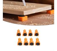Bench Dogs Set, 8pcs 19mm 20mm Nylon Woodworking Tool Workbench Holes Anti-Slip Limit Blocks for Professional Carpentry Projects(20mm)