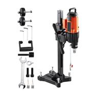 Bench Drill, 2500W Diamond Brick Core Drilling Machine 10in Wet Concrete Core Drill Rig with Stand Wheels 750RPM Speed Drilling Machine