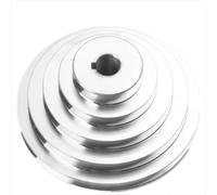 Bench Drill 54mm to 150mm Outer Dia 14 16 18 19 20 22 24 25 28mm Bore Aluminum A Type 5 Step Pagoda Pulley Wheel for V-Belt 1pc(C)