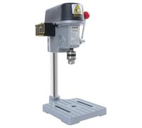 Bench Drill Pillar Press Stand, Electric Powered Heavy Duty Pillar Drill Press with Adjustable Speed and Drilling Depth, Clamping Range, Bench Tool for Drilling, 340w