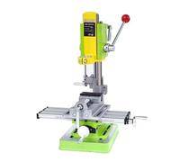 Bench Drill Press Stand, Height Adjustable, Adjustable Depth, Cast Iron Base, Multifunction Benchtop Pillar Drill Stand for Auxiliary Drilling, Green