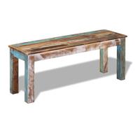 (110 x 35 x 45 cm) vidaXL Bench Solid Reclaimed Wood Outdoor Garden Seat 110x35x45cm/160x35x46cm