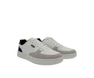 Bench Grainger Mens White/Grey Trainers - Size UK 8
