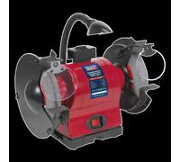 Sealey Bench Grinder Ø200Mm With Worklight 550W/230V