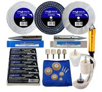 Bench Grinder Aluminium Alloy Brass Steel Metal Polishing Kit 24pc - 4" x 1"