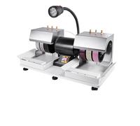 Bench Grinder, Cabbing Machine 6" 2HP 1800rpm Efficient Lapidary Rock Grinder Polisher with Lamp & Water Pump for Gemstones Jade Stone