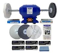 Bench Grinder Metal Polisher 6" 250W with 6" Metal Polishing Kit - Pro-Max