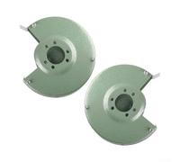 Bench Grinder Wheel Guard Safety Cover for 150mm Angle Grinder, 6 Inch Protective Inner and Outer Covers Set, Left and Right Side, Green, Made of Iron for Enhanced Workshop Safety