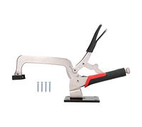 Bench Hold Down Clamp, Woodworking Positioning Fixing Rotary Movable Clip, 360° Swivel Toggle Clamp with Chrome Tungsten Steel Jaw, for Desktop Workbenches, 155mm Max Opening