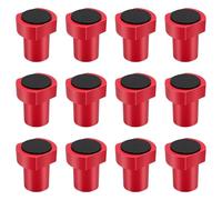Bench Hook 20 mm - Pack of 12 Heavy Duty Aluminium Alloy Clamps for Planer Bench & Workbench, Precision Clamping Jaws, Positioning Aid & Accessories for Woodworking (Red)