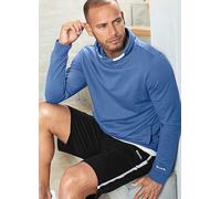 Bench Logo Print Sports Sweatshirt Blue