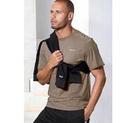 Bench Logo Print T-Shirt Taupe