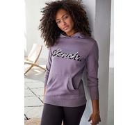Bench. Loungewear Logo Print Hoodie Mauve